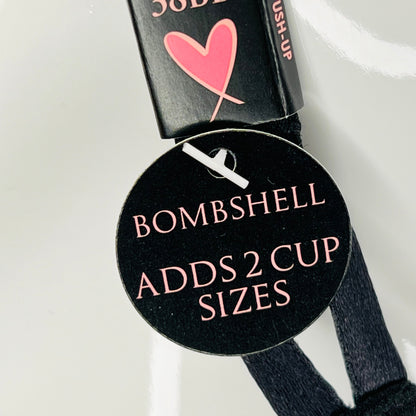 Bombshell Push Up Podprsenka – Přirozený Andělský Sexy Dekolt! - 38DD / Černá / Nové