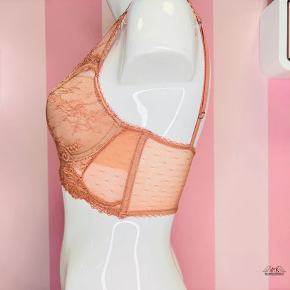 Luxusní podprsenka Victoria’s Secret Dream Angels Lined Demi Bra - Starorůžová / 32D / Nové