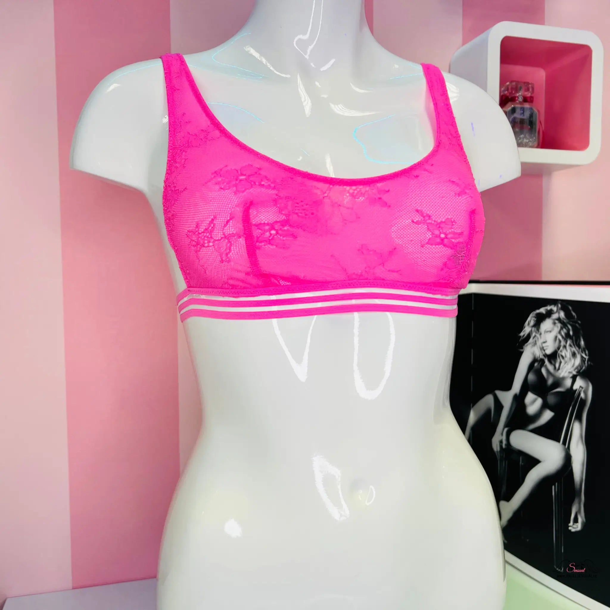 Svítivě růžová braletka - S / Růžová / Nové se štítky - Braletka Victoria’s Secret